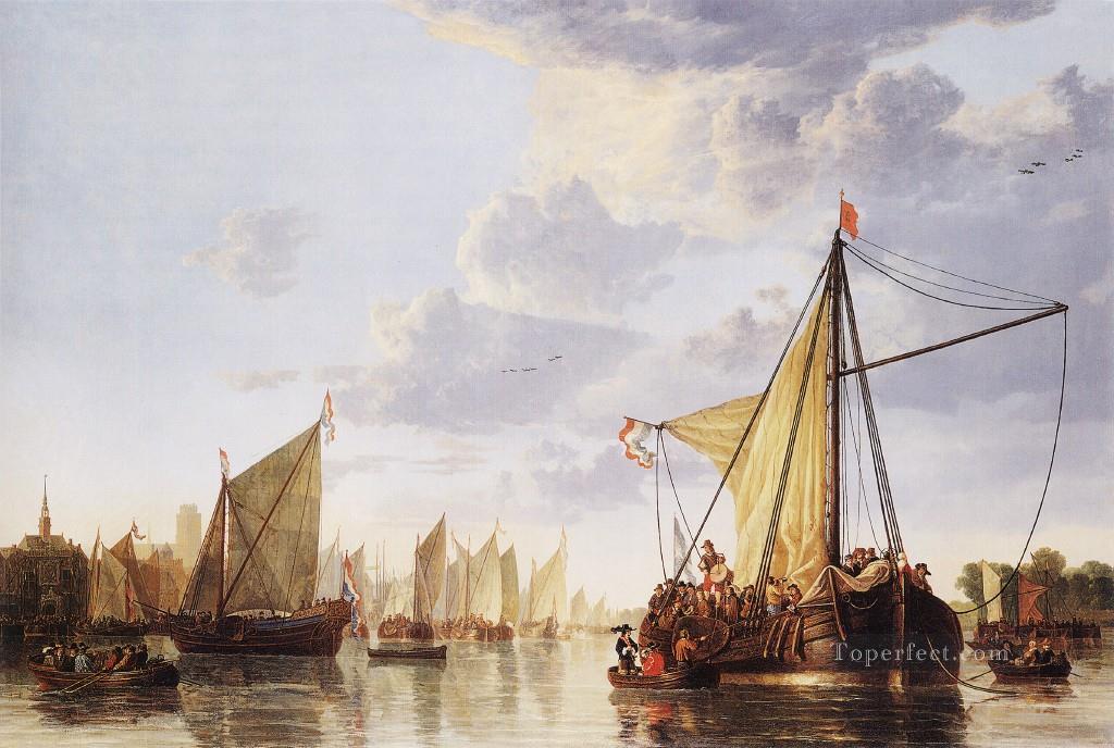 マアサットの海景画家 アルバート・カイプ油絵